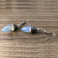 18K White Gold Icicle Drop Earrings