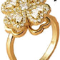 Rotating Four-Leaf Ring