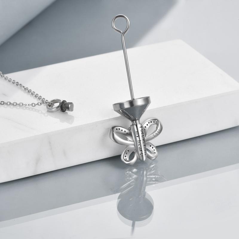 Butterfly Cremation urn Necklace Jewelry 