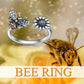Adjustable Fancy Sterling Silver Rings bee ring