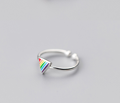 Rainbow Pentagram Ring