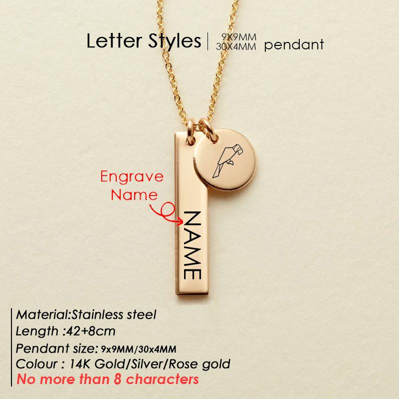European And American Cross-border New Geometric Necklace