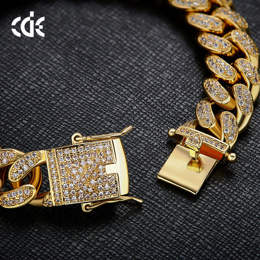 Amazon cross-border European and American Hip hop men's bracelet Cuban chain