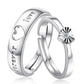 Heart-To-Heart And Lively Letter Couple Ring