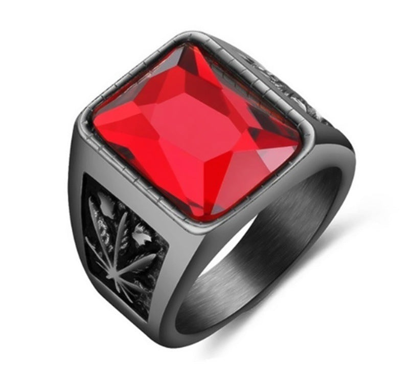 Red Zircon Gemstone Rings