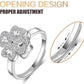 Rotating Four-Leaf Ring