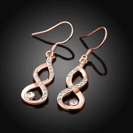 Dangling Infinity Earrings Made with  Elements