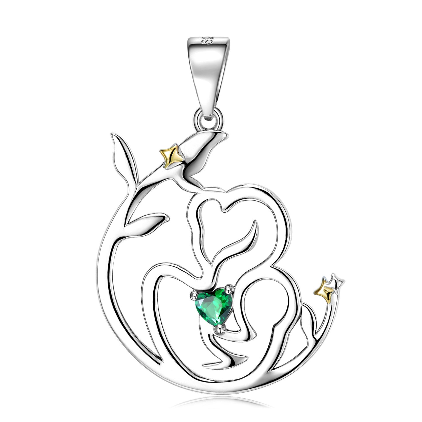 S925 Sterling Silver Love Necklace Mother's Day Series Sweater Chain