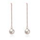 Freshwater Pearl Dangling Link Earrings