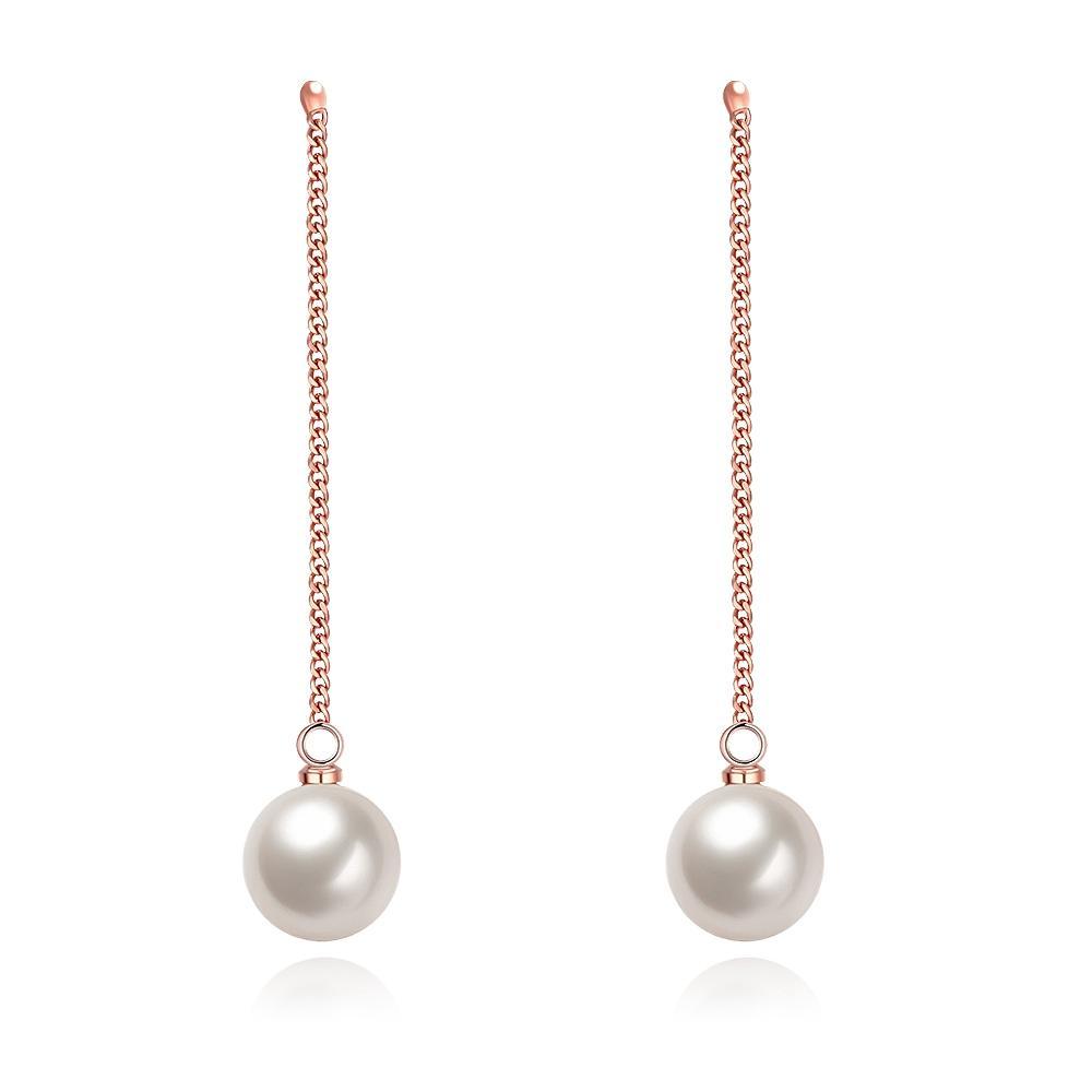 Freshwater Pearl Dangling Link Earrings