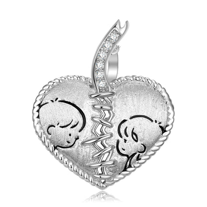 Original Sentimental Mended Heart Necklace Ins Style S925 Sterling Silver