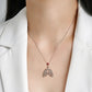 Creative Simple White Lung S925 Sterling Silver Diy Jewelry Necklace