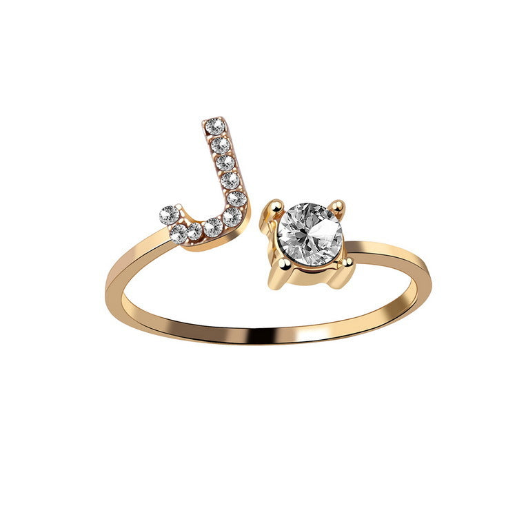 Adjustable Rings With Initial