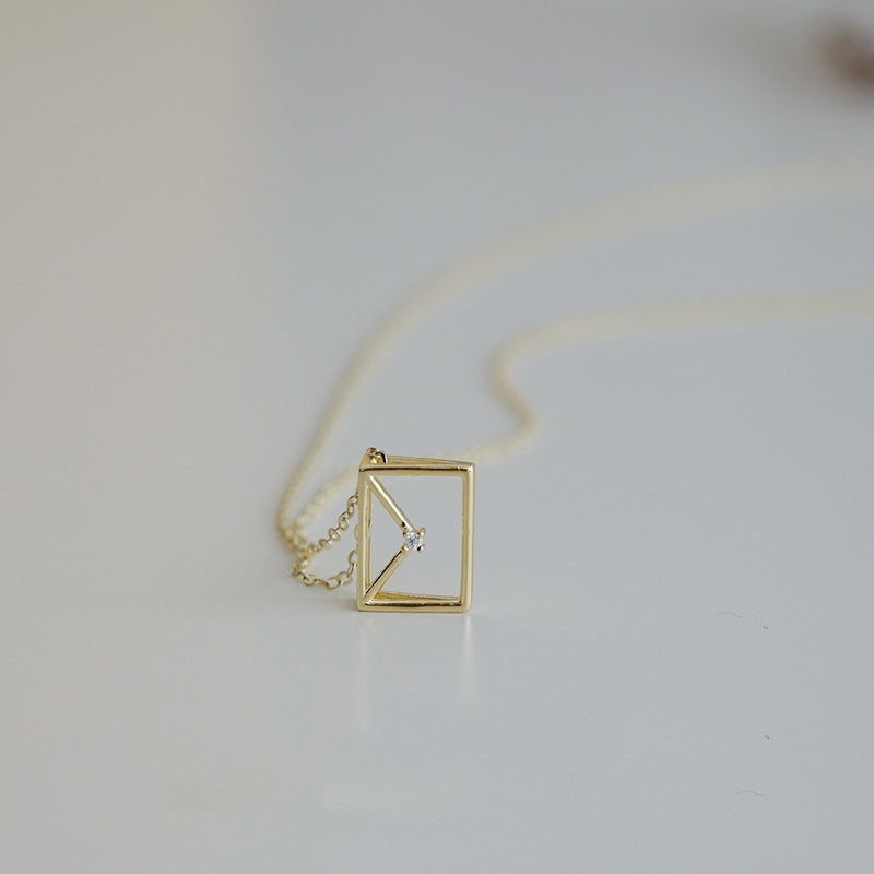 Envelope Necklace Female Clavicle Chain