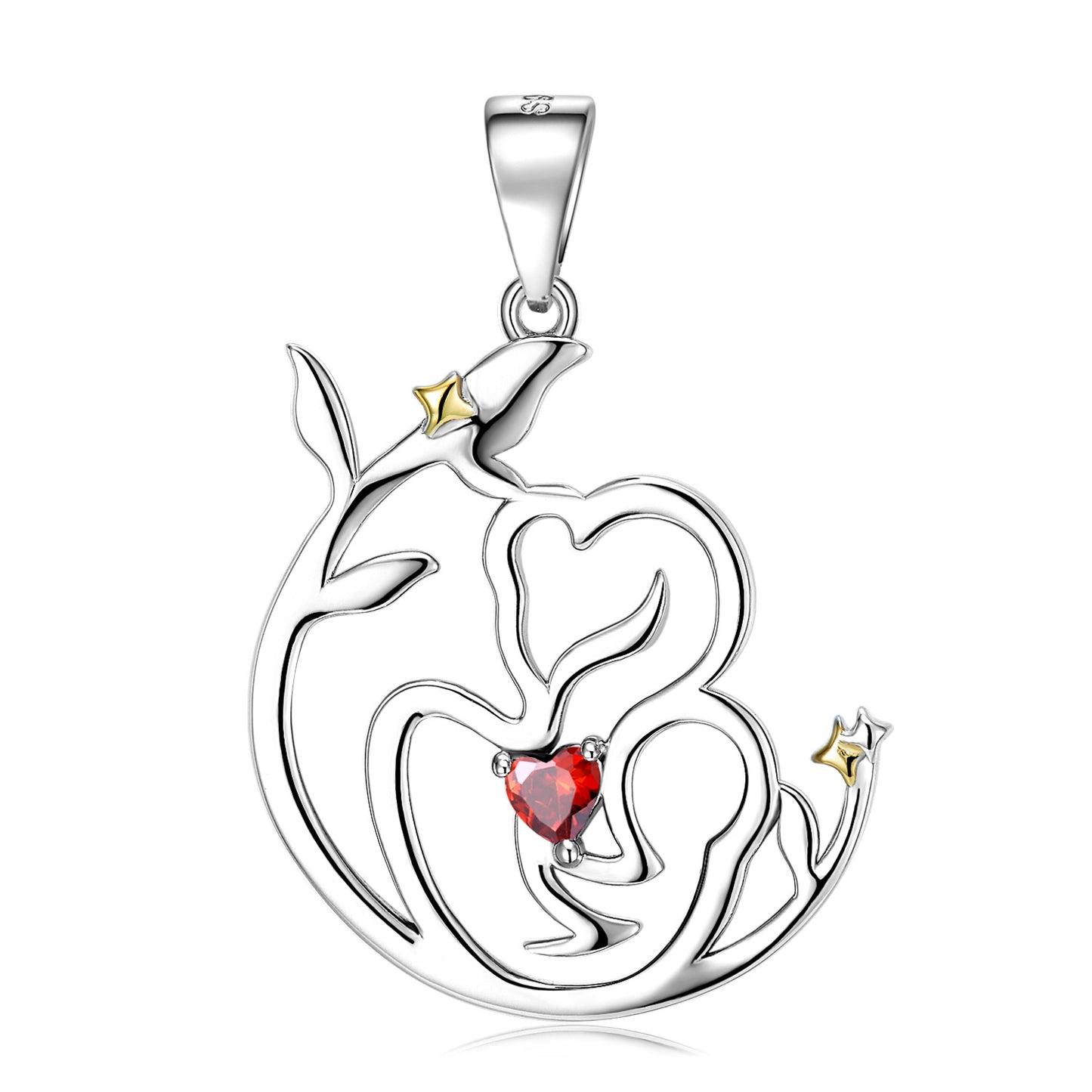 S925 Sterling Silver Love Necklace Mother's Day Series Sweater Chain