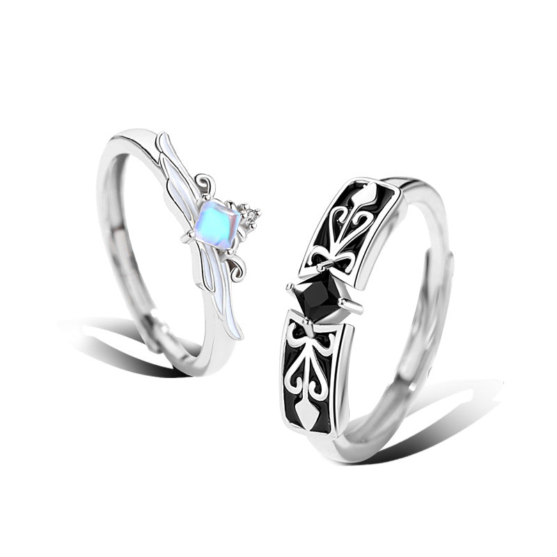 Sterling Silver Men's And Women's Matching Ring