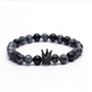Natural Stone Crown Bracelet