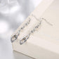 Dangling Infinity Drop Earrings Made with  Elements