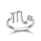 925 Sterling Silver Zodiac Sign Ring