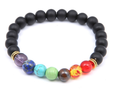Universe Galaxy Eight Planets Natural Stone Bracelet