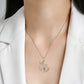 S925 Sterling Silver Love Necklace Mother's Day Series Sweater Chain
