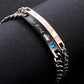 His Queen Her King Black Rose Gold Couple Bracelet