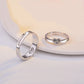 Heart-To-Heart And Lively Letter Couple Ring