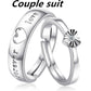 Heart-To-Heart And Lively Letter Couple Ring