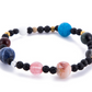 Universe Galaxy Eight Planets Natural Stone Bracelet