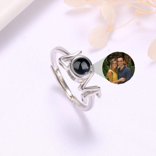 Colorful Photo "LOVE" Moment Finger ring