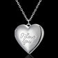 Peach Heart Photo Box Photo Pendant Necklace