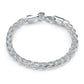 Silver Wheat Designed Bracelet