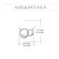 Interlocking Double Circles Necklace for Mom