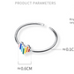 Rainbow Love Sterling Silver Jewelry Ring with size