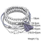 5 Piece Gray Tassell Bracelet Set