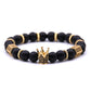 Natural Stone Crown Bracelet