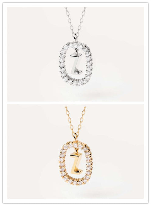 Women's Light Luxury Alphabet Sterling Silver Collarbone Necklace