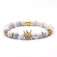 Natural Stone Crown Bracelet