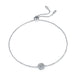 High Quality Silver Sunflower 0.5 Carat Moissanite Bracelet