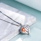 Sterling silver necklace cremation jewelry rose 