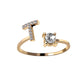Adjustable Rings With Initial