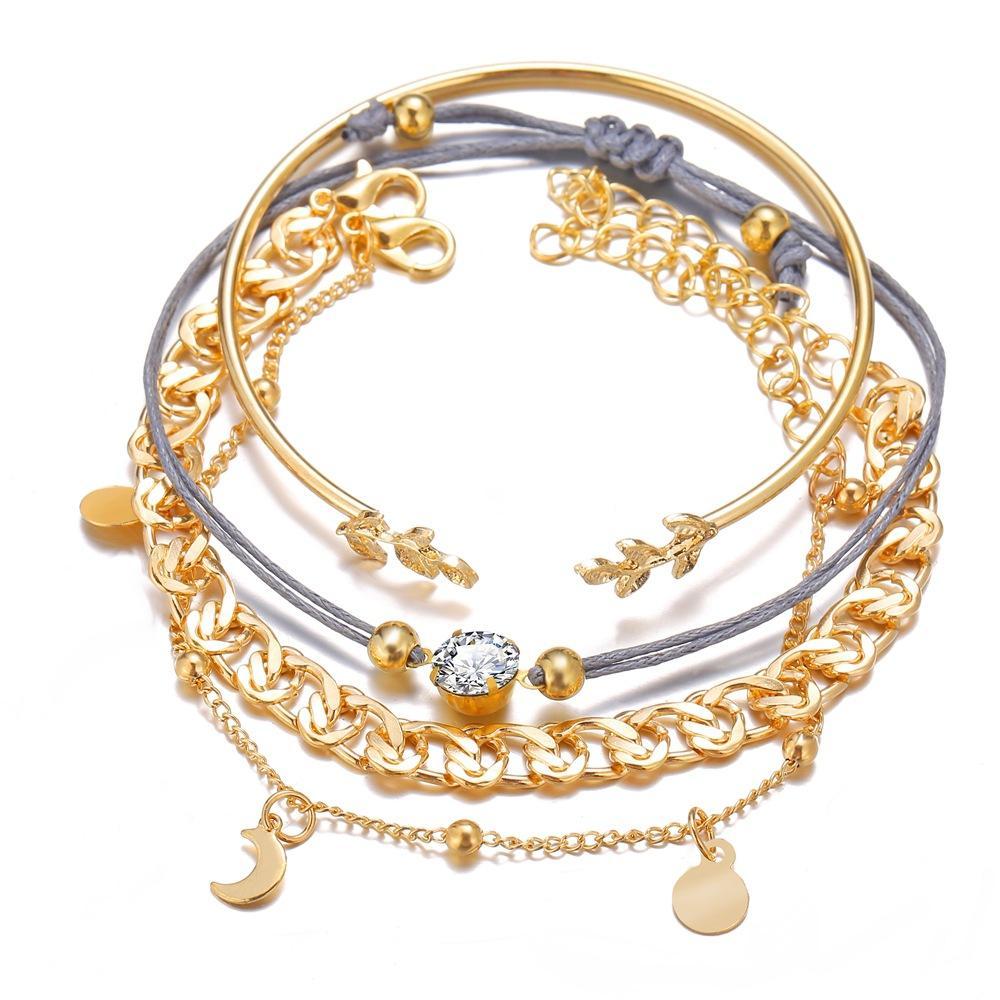 4 Piece Roman Bracelet Set