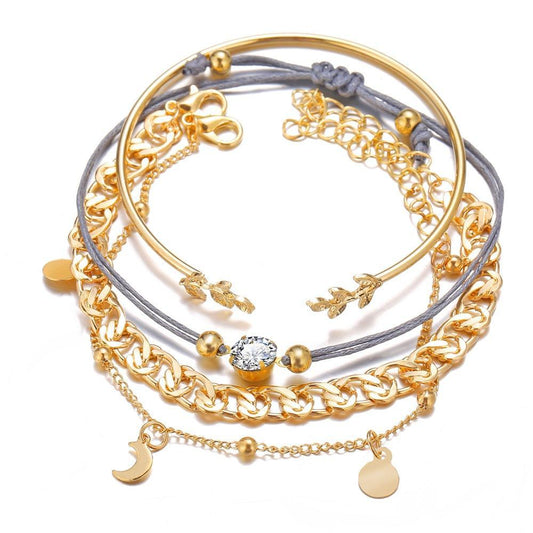 4 Piece Roman Bracelet Set