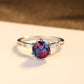Silver Jewelry Synthetic Rainbow Gem Fashion Ring