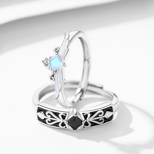 Sterling Silver Men's And Women's Matching Ring