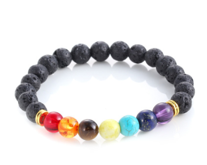 Universe Galaxy Eight Planets Natural Stone Bracelet