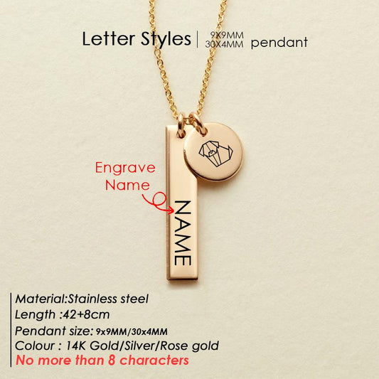European And American Cross-border New Geometric Necklace