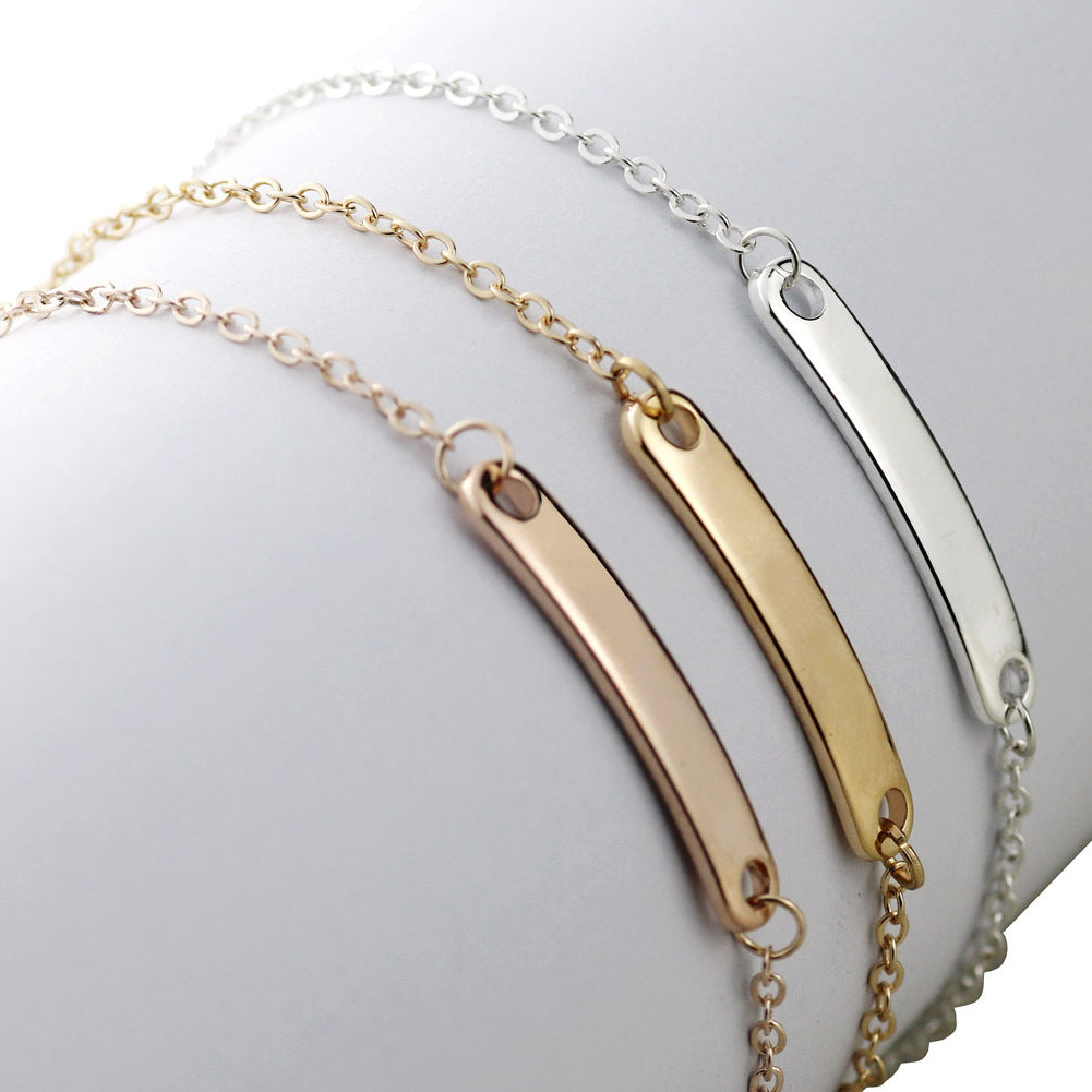 Stainless steel engraved bracelets for men