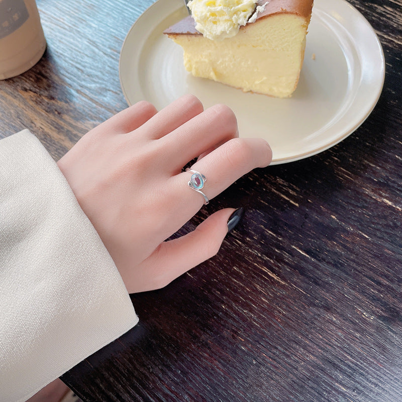 Simple And Fashionable All-match Niche Design Cold Wind Index Ring