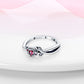Simple Silver Rings for Women zircon